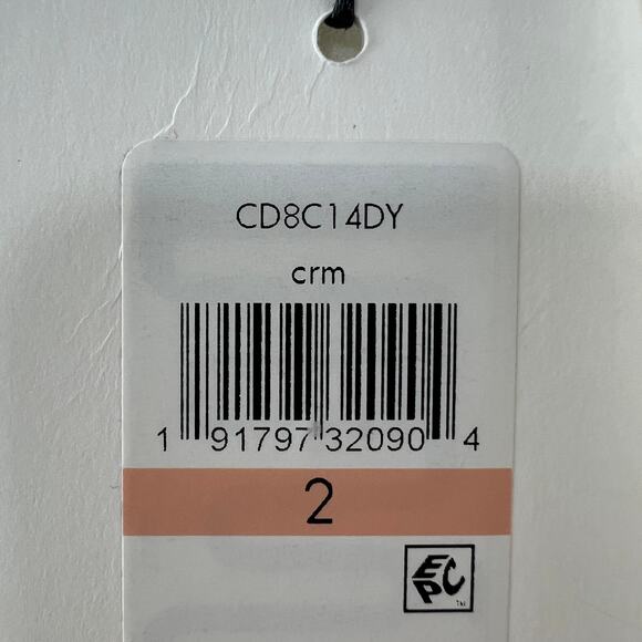 CALVIN KLEIN Cream Bell Sleeve Button Accent Knee Length Sheath Dress Size 2 NEW - Picture 9 of 12